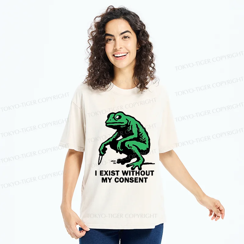 Tokyo-Tiger Dangerous Frog Washed T-Shirt