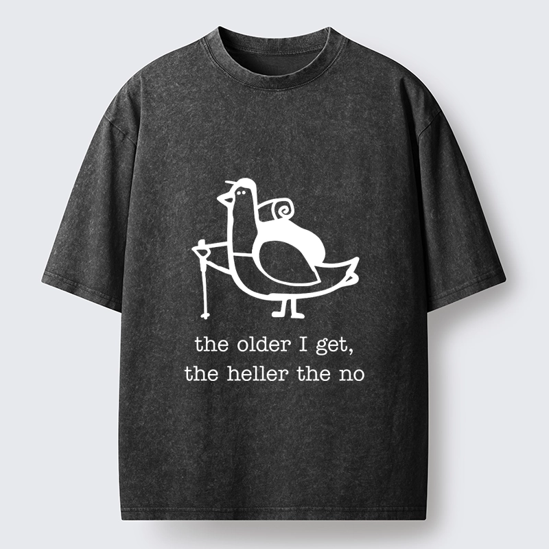 Tokyo‑Tiger Tired Aging Pigeon Washed T‑Shirt