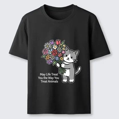 Tokyo-Tiger Funny Cat Bouquet Classic T-Shirt