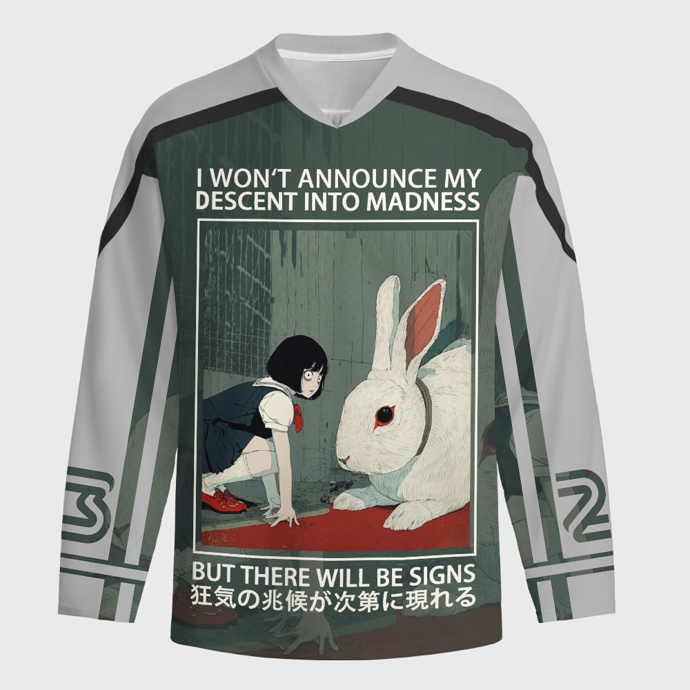 Tokyo-Tiger Unny Rabbit: Signs Of Madness Gradually Appear Long-Sleeve Hockey Jersey Sale