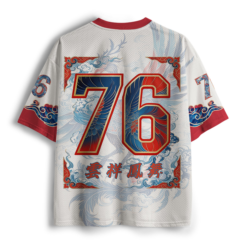 Tokyo-Tiger Auspicious Cloud Phoenix Spirit Mesh Jersey