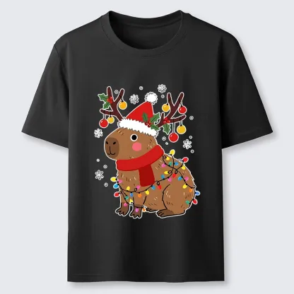 Tokyo-Tiger Cute Christmas Capybara Classic T-Shirt
