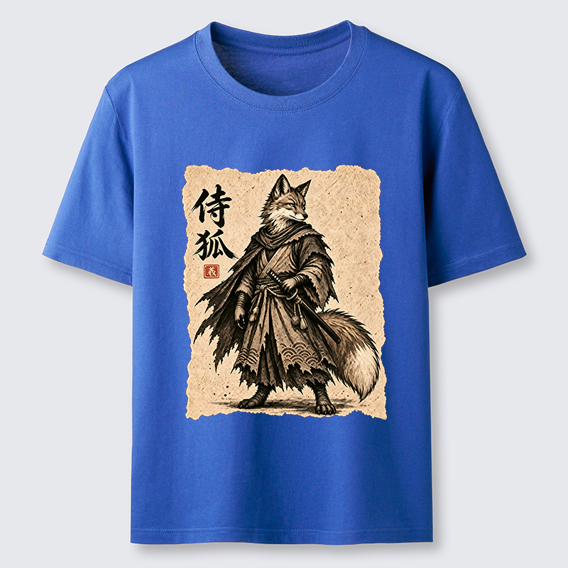 Tokyo-Tiger Vintage Samurai Fox Art Classic T-Shirt