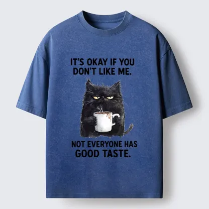 Tokyo‑Tiger Sassy Cat Energy Washed T‑Shirt