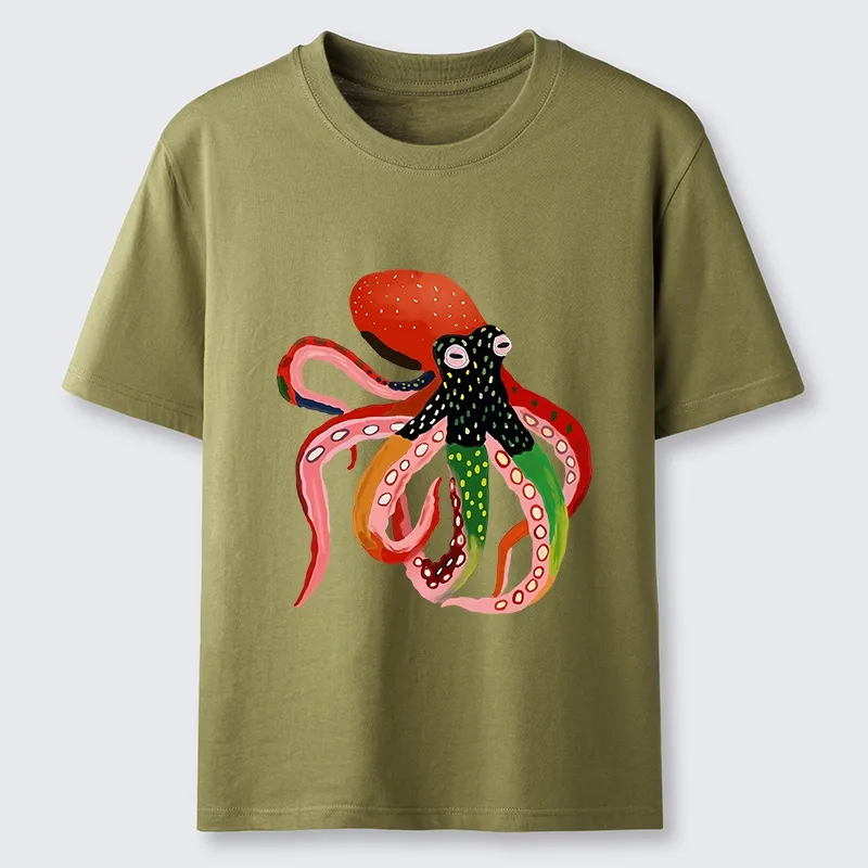 Tokyo-Tiger Colorful Octopus Art Classic T-Shirt