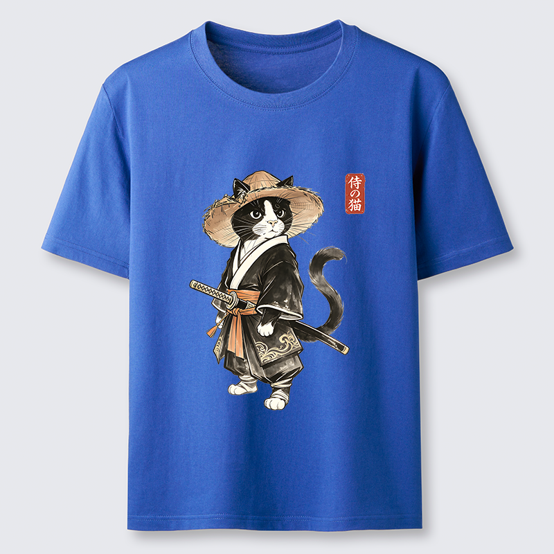 Tokyo-Tiger Funny Samurai Cute Cat Classic T-Shirt