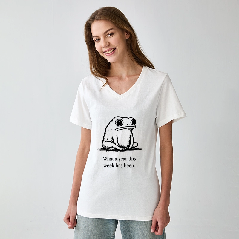 Tokyo-Tiger This Week Feels Like A Whole Year V-Neck Classic T-Shirt