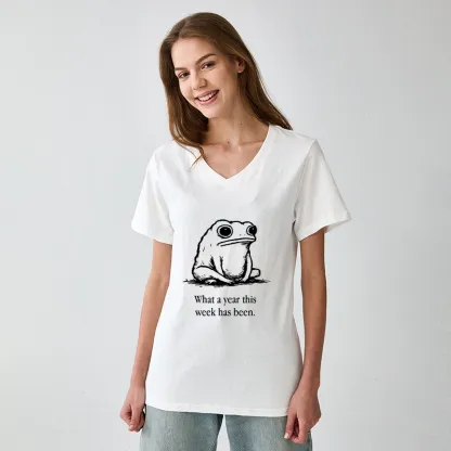 Tokyo-Tiger This Week Feels Like A Whole Year V-Neck Classic T-Shirt