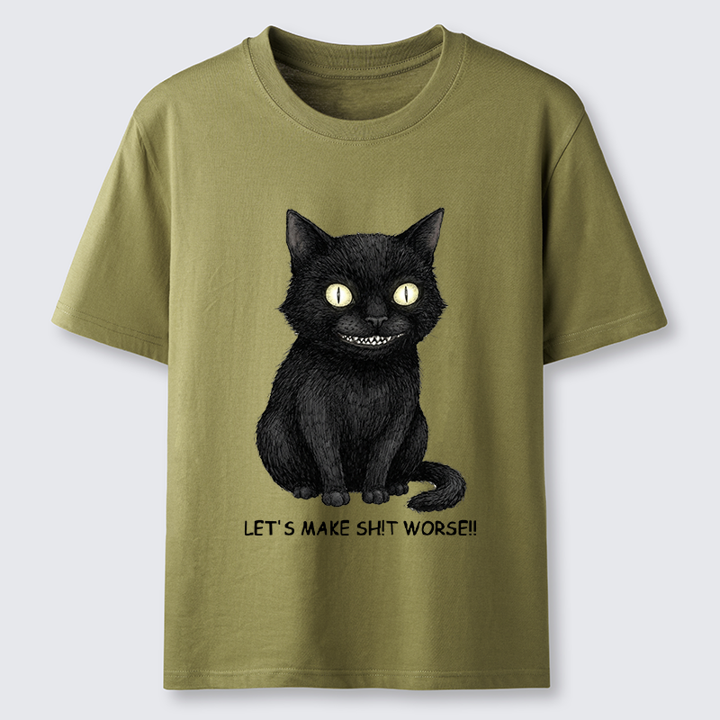 Tokyo-Tiger Mischief Black Cat Meme Classic T-Shirt