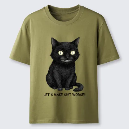Tokyo-Tiger Mischief Black Cat Meme Classic T-Shirt