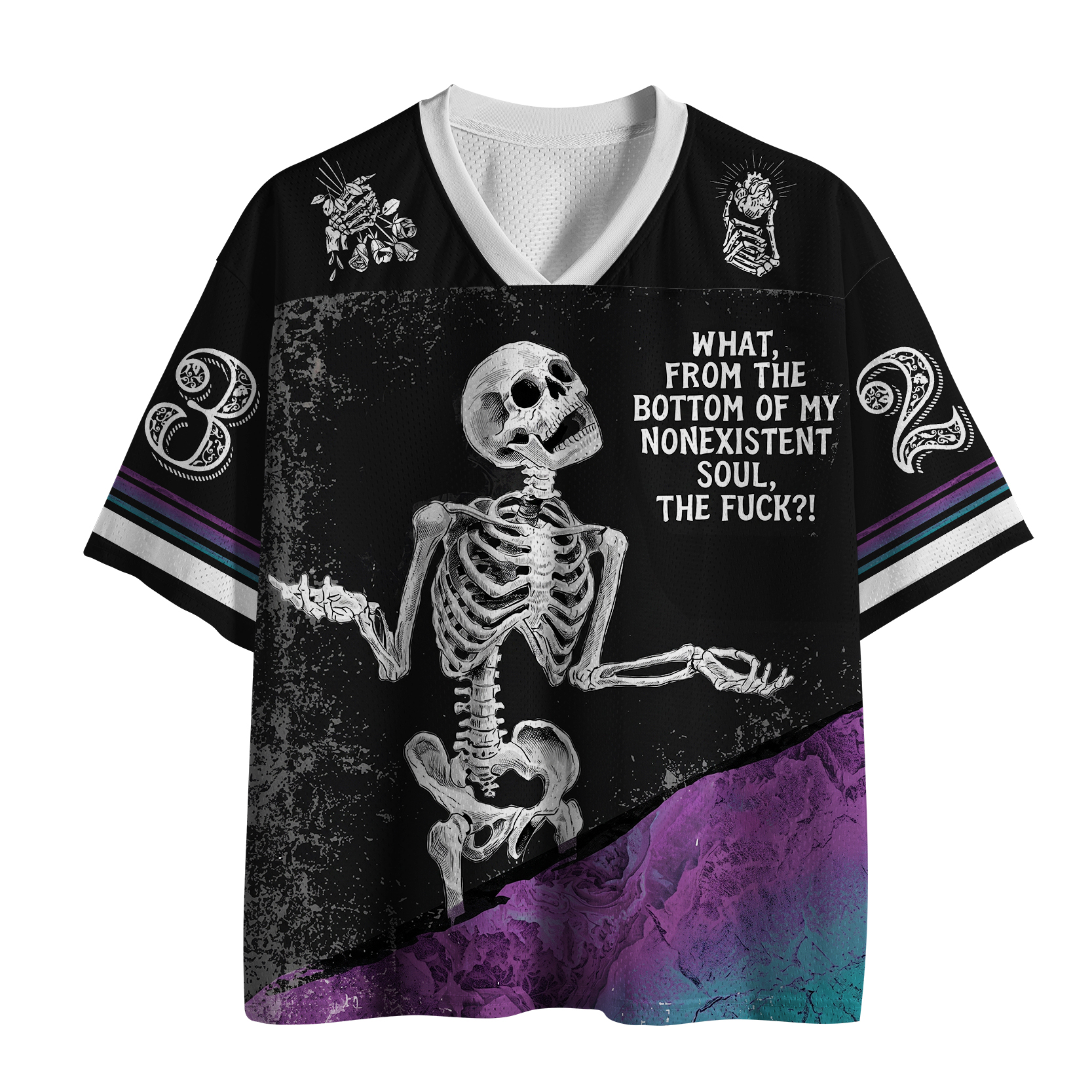 Tokyo-Tiger Soul‑Less Skeleton, Endless Confusion Mesh Jersey