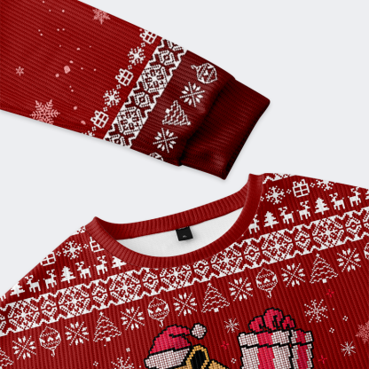 Tokyo-Tiger Capy Claus is Coming! Christmas Ugly Sweatshirt