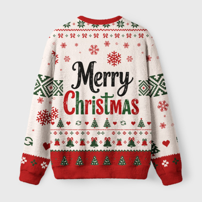 Tokyo-Tiger Christmas Daily Repeat Fuzzy Christmas Ugly Sweatshirt