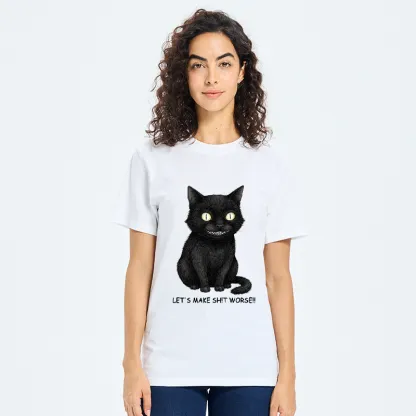 Tokyo-Tiger Mischief Black Cat Meme Classic T-Shirt