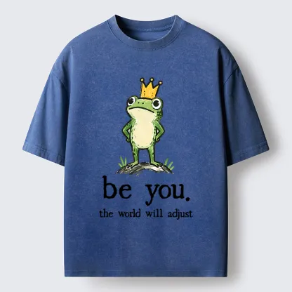 Tokyo-Tiger Confident Crown Frog Washed T-Shirt