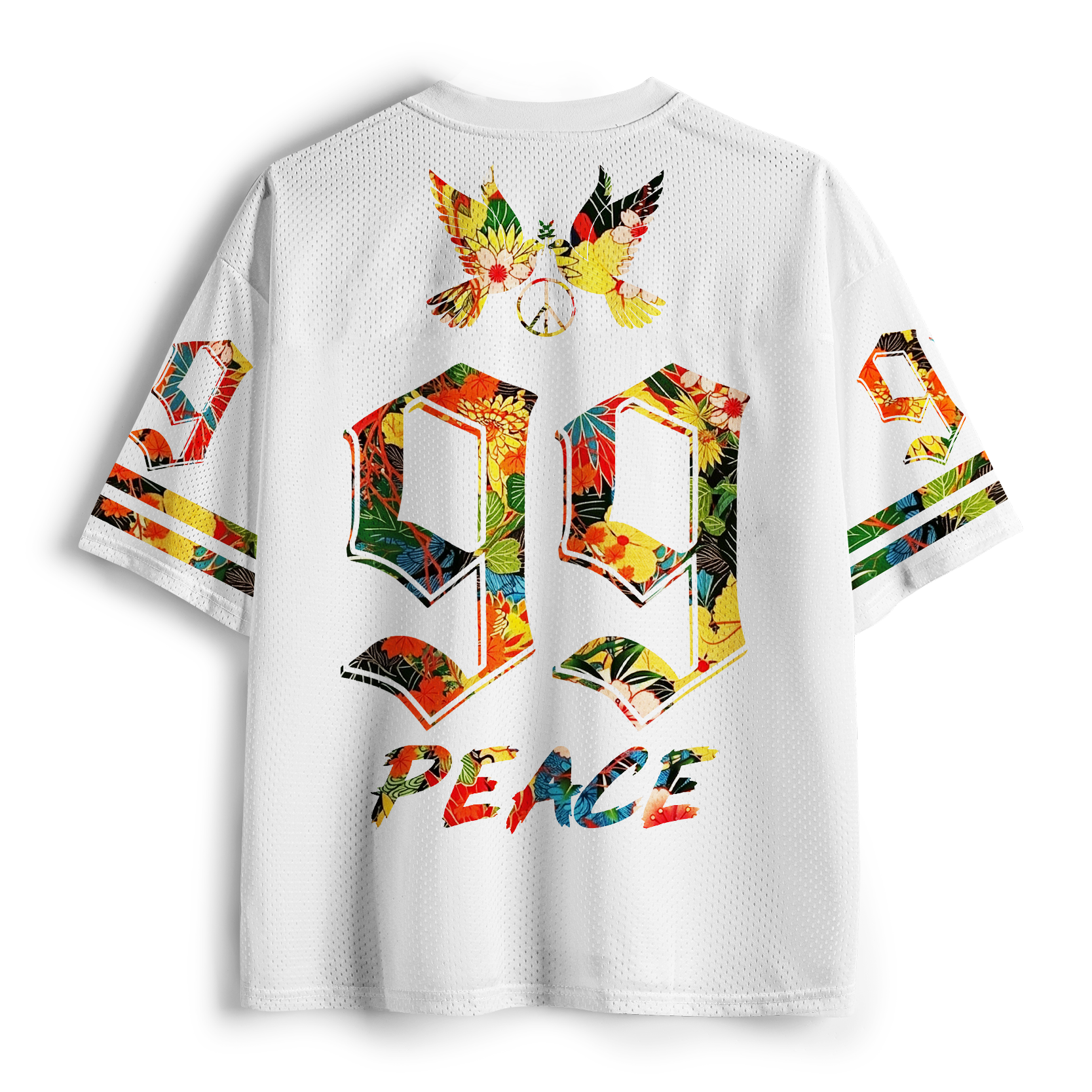 Tokyo-Tiger World Peace Floral Mesh Jersey