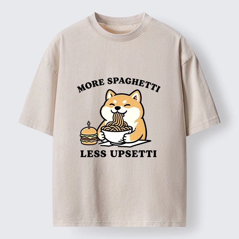 Tokyo‑Tiger Funny Spaghetti Dog Washed T‑Shirt