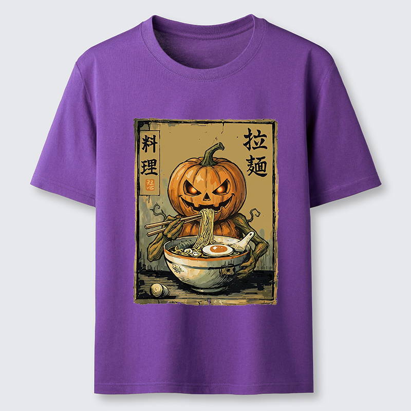 Tokyo-Tiger Pumpkin Eating Ramen Classic T-Shirt
