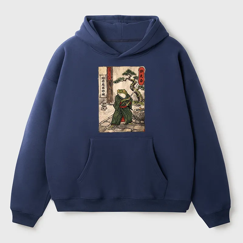 Tokyo-Tiger Samurai Frog Training Adult Fleece Hoodie