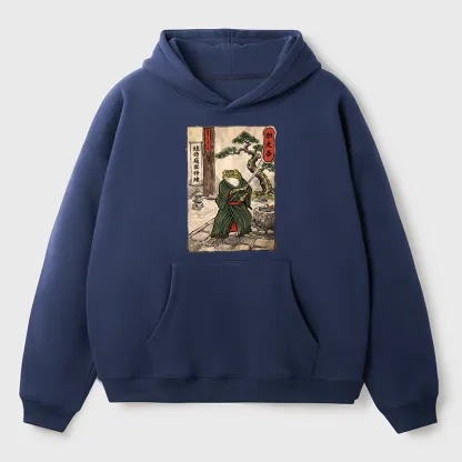 Tokyo-Tiger Samurai Frog Training Adult Fleece Hoodie