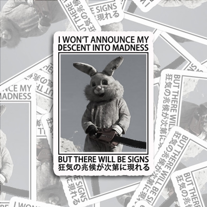 Tokyo-Tiger Rabbit Goes Into Madness Sticker