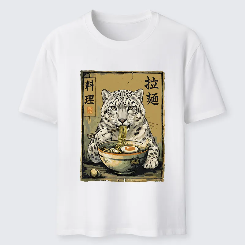 Tokyo-Tiger Ramen Snow Leopard Meme Classic T-Shirt