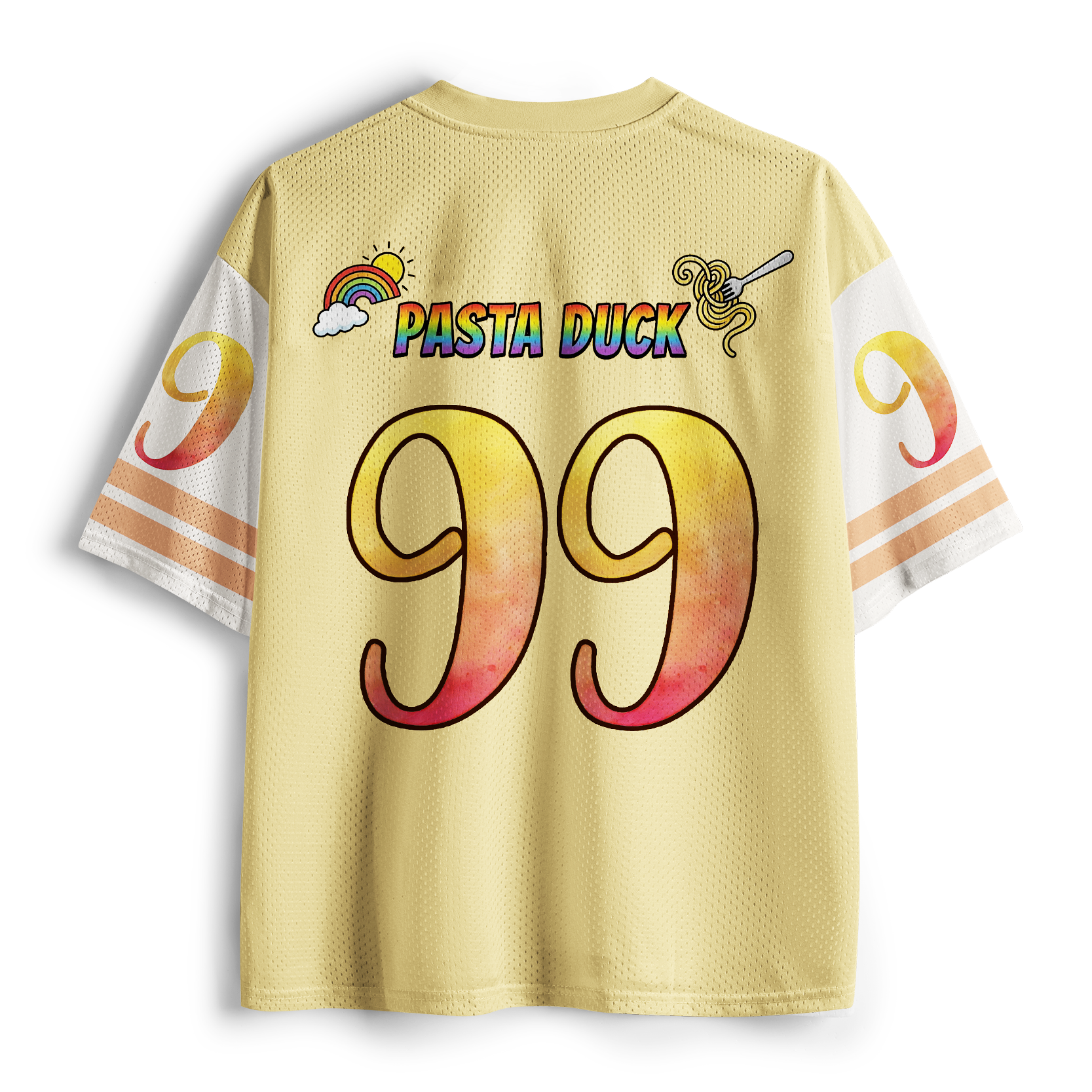 Tokyo-Tiger Sunset Gradient Pasta Duck Mesh Jersey