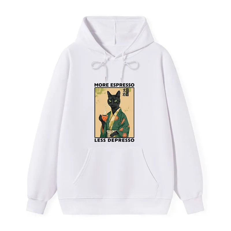 Tokyo-Tiger More Caffeine Less Sadness Classic Hoodie