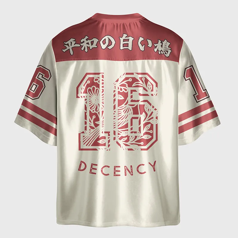 Tokyo-Tiger Pigeon That Was Moved Two Glossy Oversized Jersey