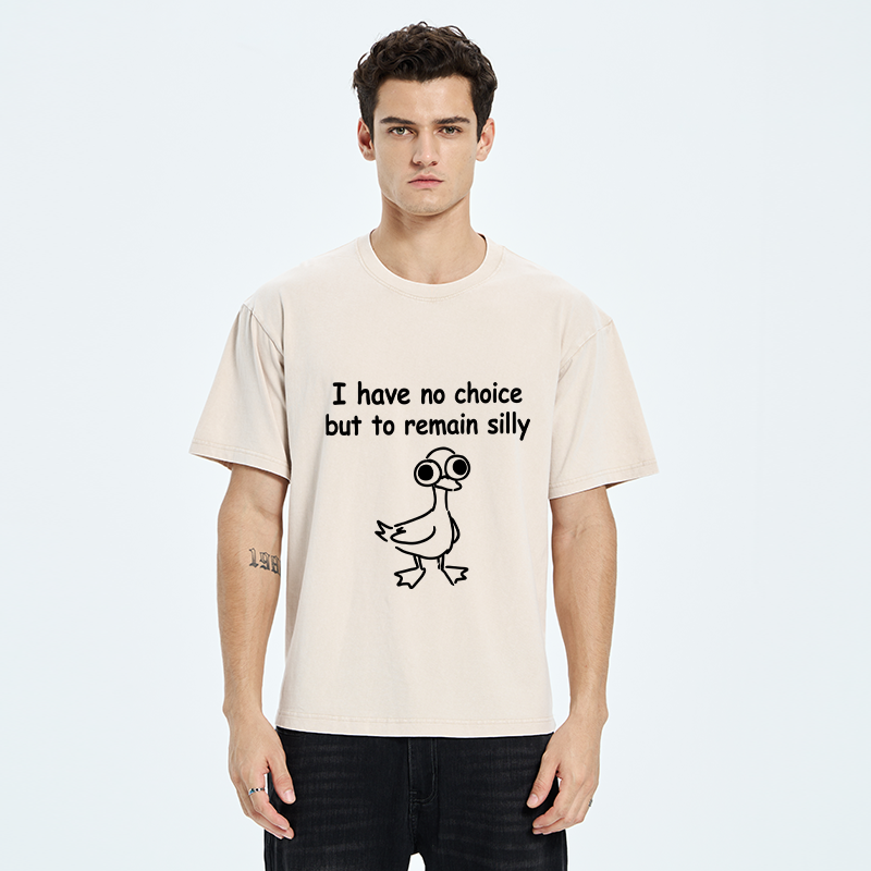 Tokyo-Tiger Cute Silly Goose Meme Washed T-Shirt