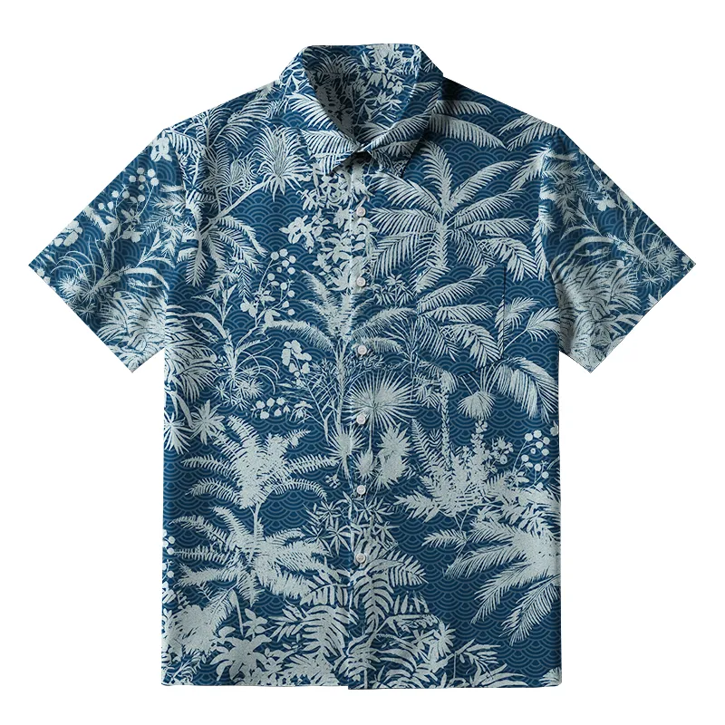 Tokyo-Tiger Tropical Plants And Trees Button-up Shirt Sale