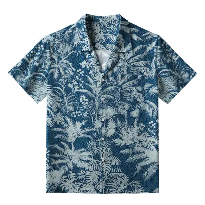 Tokyo-Tiger Tropical Plants And Trees Aloha Hawaiian Shirt