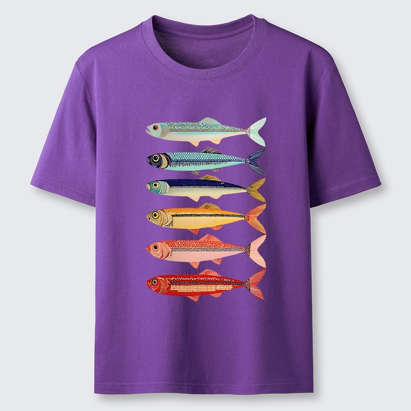 Tokyo-Tiger Colorful Fish Stack Classic T-Shirt