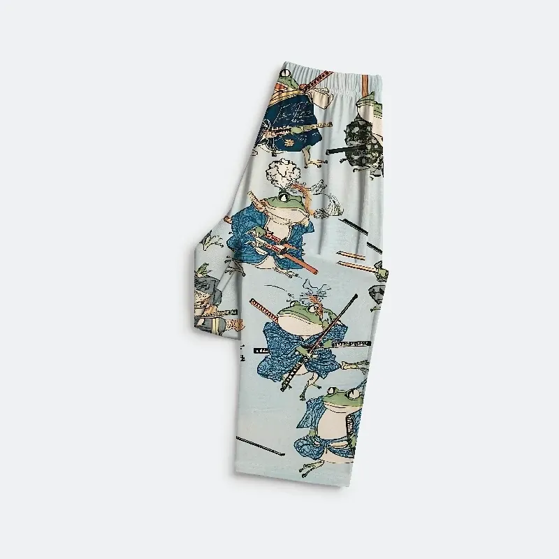Tokyo-Tiger Frog Samurai Family Pajama Sets