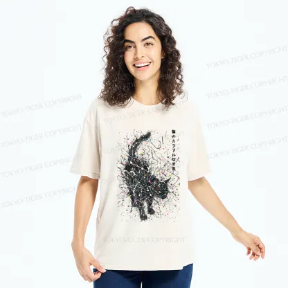 Tokyo-Tiger In the Spectrum of Cats Washed T-Shirt