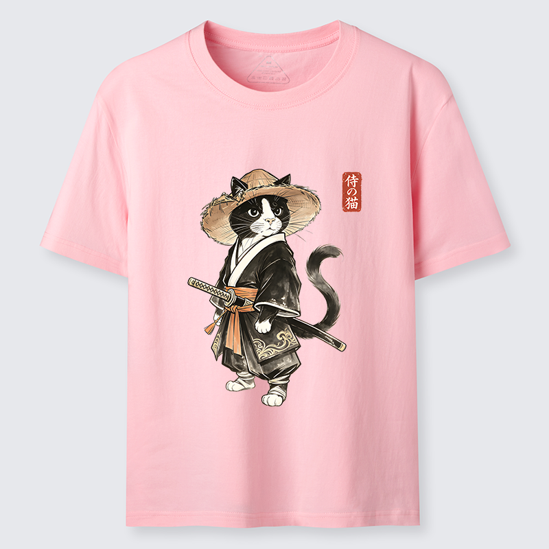 Tokyo-Tiger Funny Samurai Cute Cat Classic T-Shirt