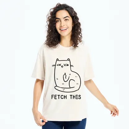 Tokyo-Tiger Cat Fetch This Washed T-Shirt
