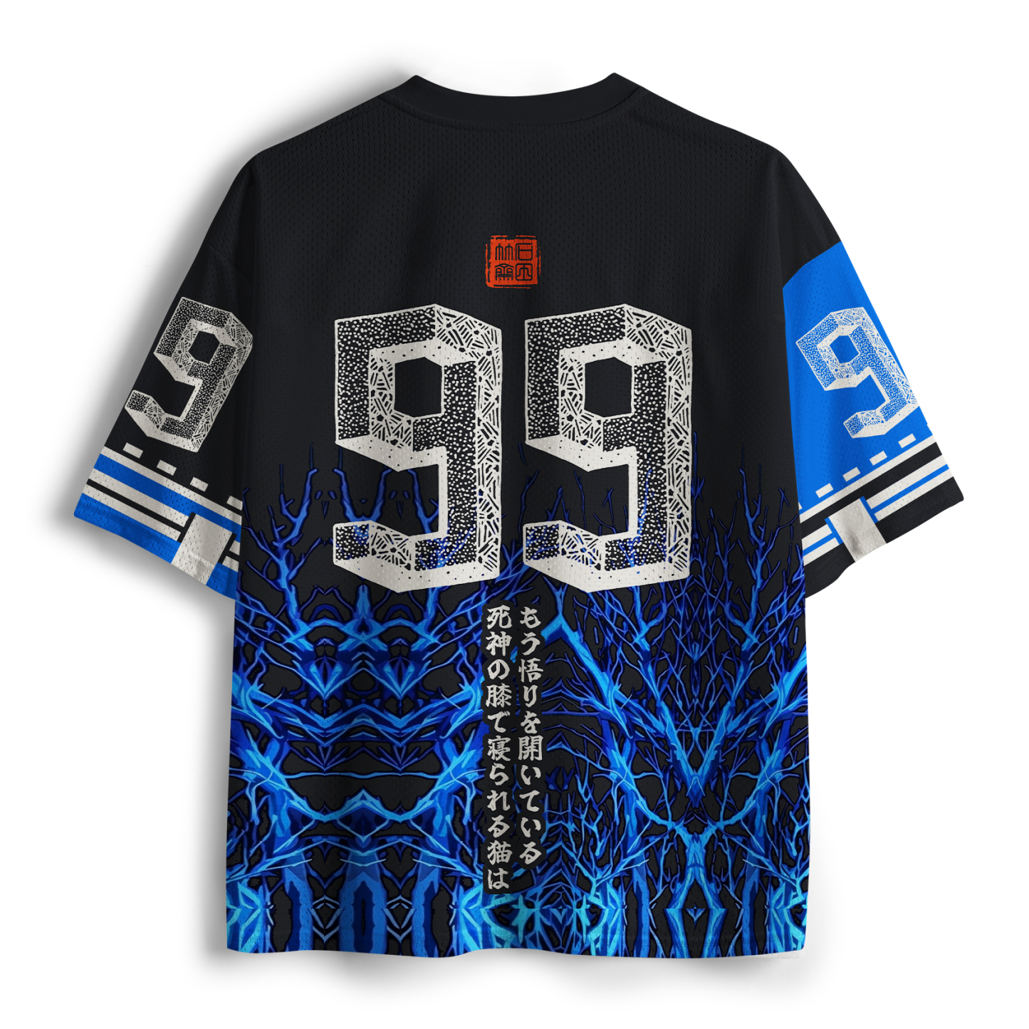 Tokyo-Tiger Midnight Skeleton With A Cat Mesh Jersey
