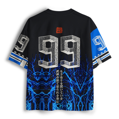 Tokyo-Tiger Midnight Skeleton With A Cat Mesh Jersey