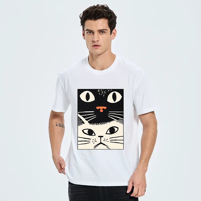 Tokyo-Tiger Black Cat And White Cat Classic T-Shirt