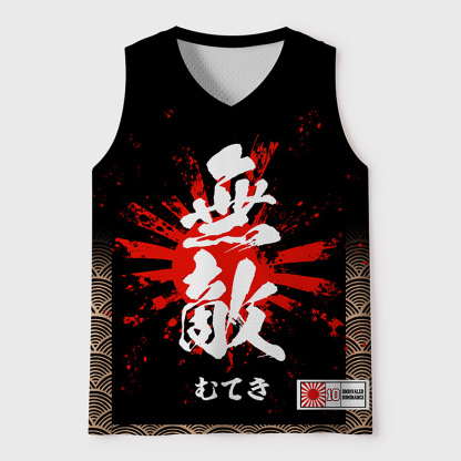 Tokyo-Tiger Legend Mood On Fire Mesh Tank Top