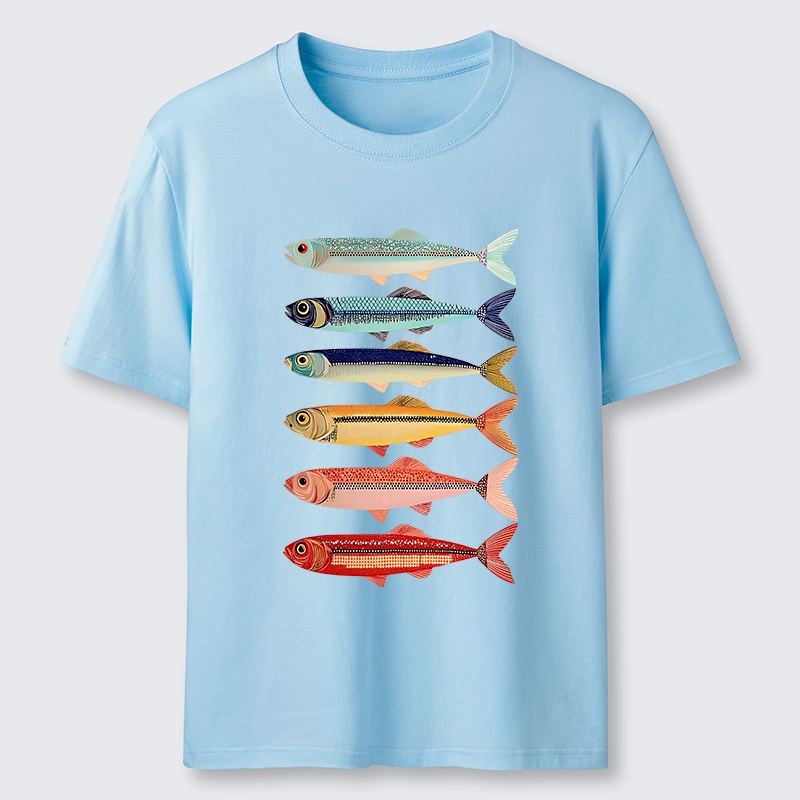 Tokyo-Tiger Colorful Fish Stack Classic T-Shirt