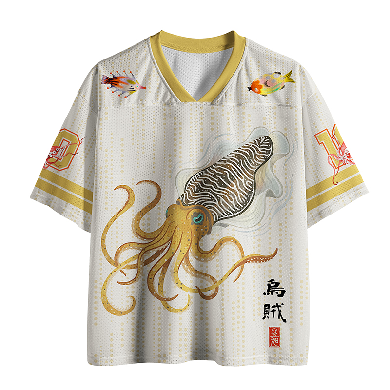 Tokyo-Tiger The Patterned Cuttlefish Mesh Jersey