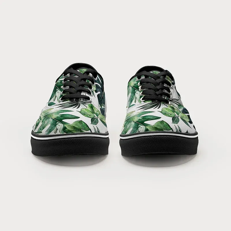 Tokyo-Tiger Tropical Leaf Dance Canvas Shoes