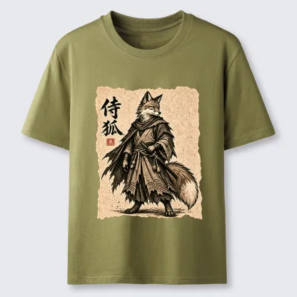 Tokyo-Tiger Vintage Samurai Fox Art Classic T-Shirt