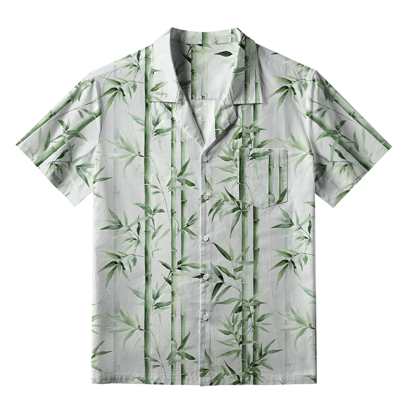 Tokyo-Tiger Zen Bamboo Grove Aloha Hawaiian Shirt