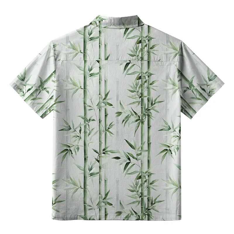 Tokyo-Tiger Zen Bamboo Grove Aloha Hawaiian Shirt