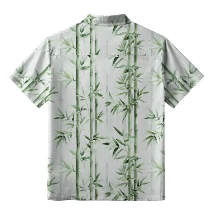 Tokyo-Tiger Zen Bamboo Grove Aloha Hawaiian Shirt