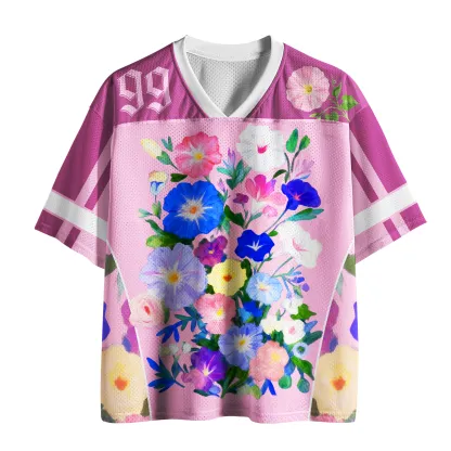 Tokyo-Tiger The "LET PEACE Bloom" Mesh Jersey
