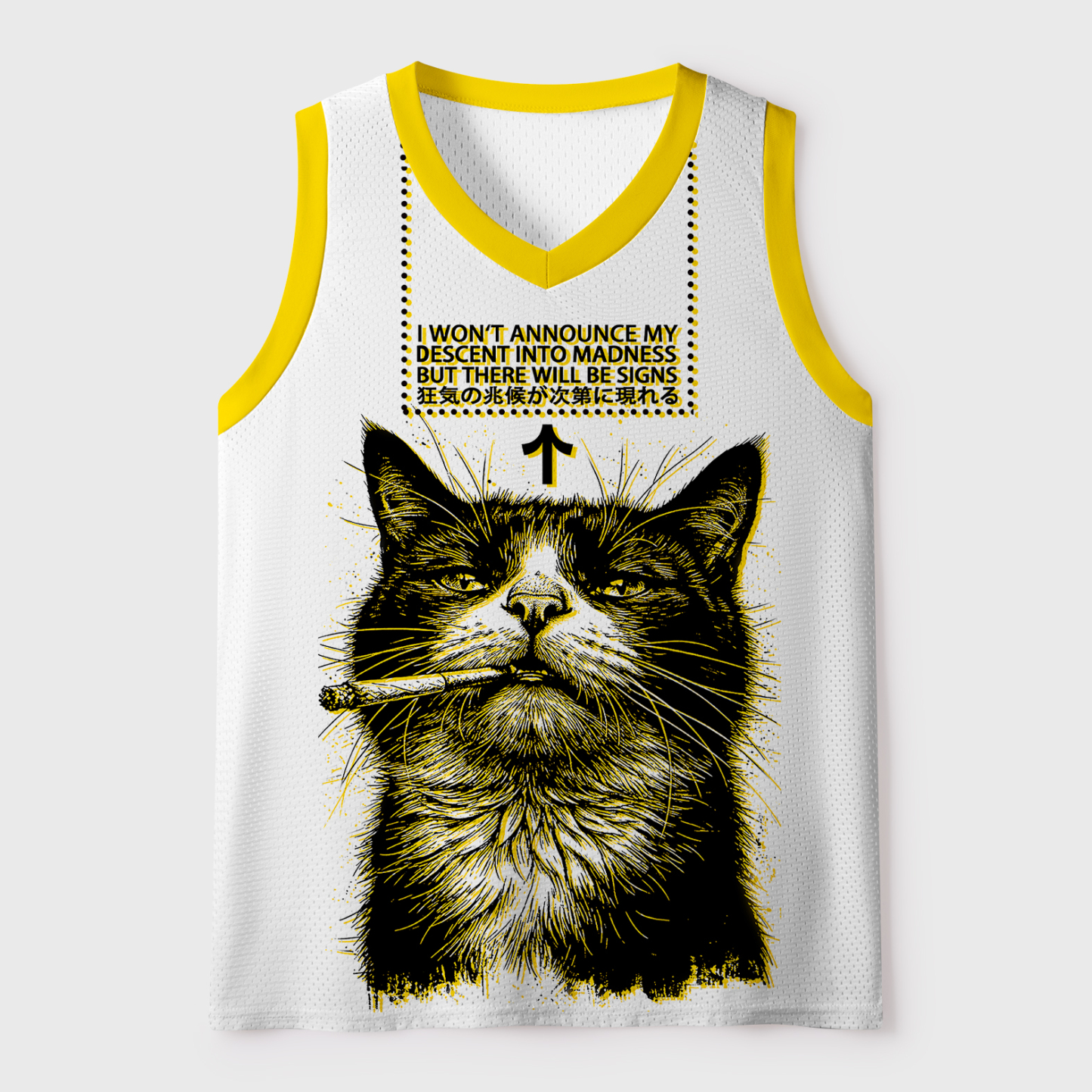 Tokyo-Tiger Cat Goes Into Madness Mesh Tank Top Sale